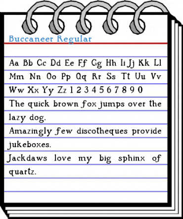 Buccaneer Regular Font