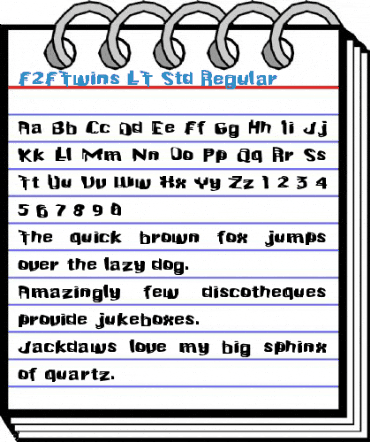 F2FTwins LT Std Regular Font