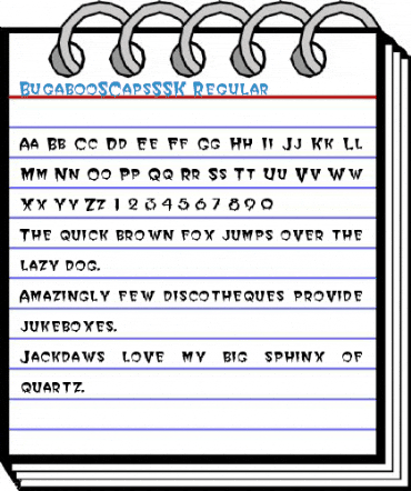 BugabooSCapsSSK Font