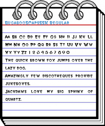 BugabooSCapsSSK Regular Font