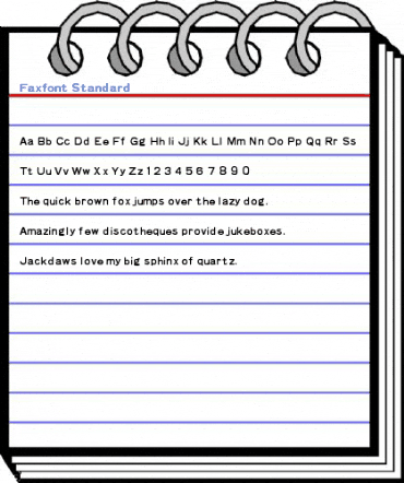 Faxfont Standard Font