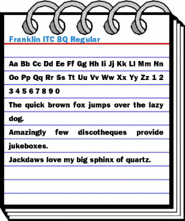 Franklin ITC BQ Regular Font