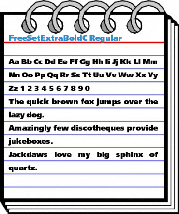 FreeSetExtraBoldC Font