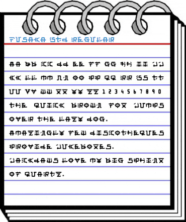 Fusaka Std Regular Font