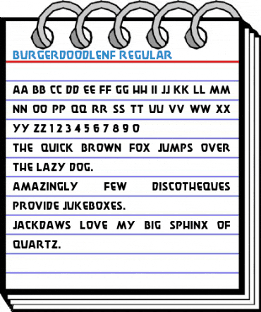 BurgerDoodleNF Font