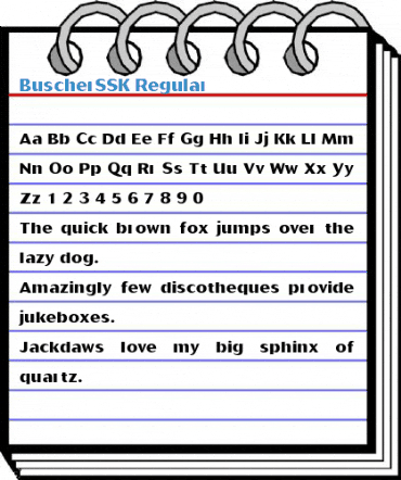 BuscherSSK Font