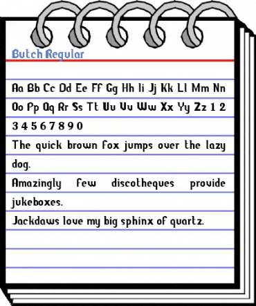 Butch Regular Font