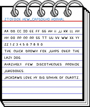 ZToyBox New_CapsDemo Normal Font