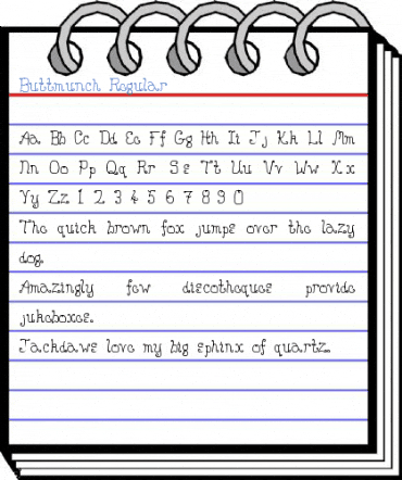 Buttmunch Font