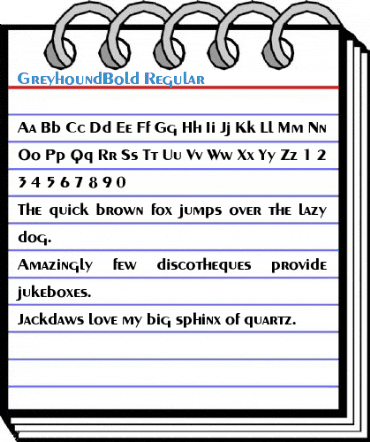 GreyhoundBold Font