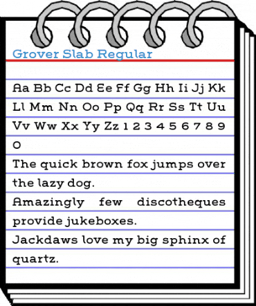 Grover Slab Regular Font