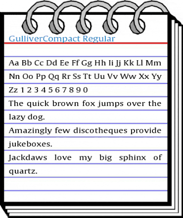 GulliverCompact Regular Font