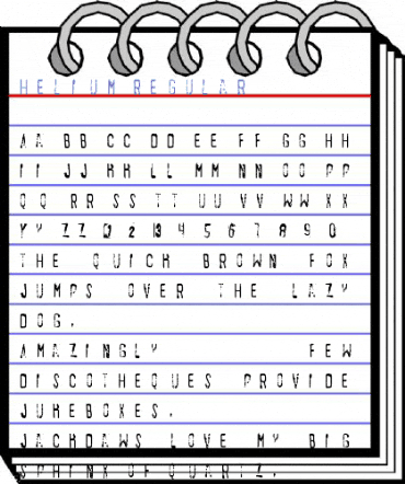 Helium Regular Font