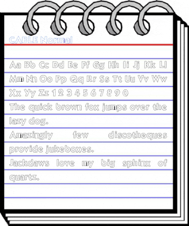 CABLE Normal Font