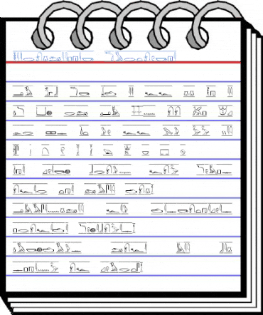 Hieroglyphic Font