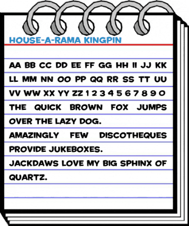 House-A-Rama Kingpin Font