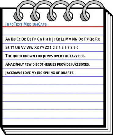 InfoText MediumCaps Font