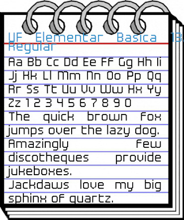 UF Elementar Basica 13.11.4 a Regular Font