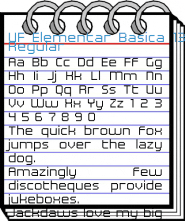 UF Elementar Basica 13.11.5 a Regular Font