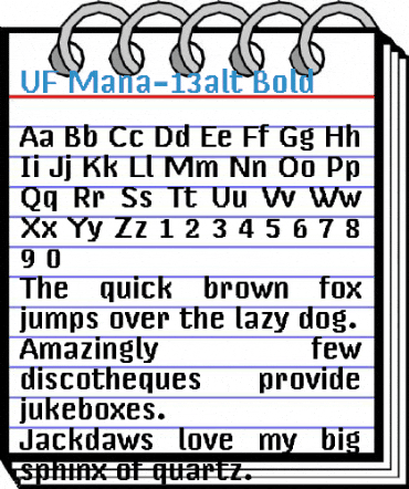 UF Mana-13alt Font