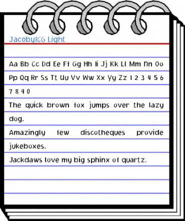 JacobyICG Light Font