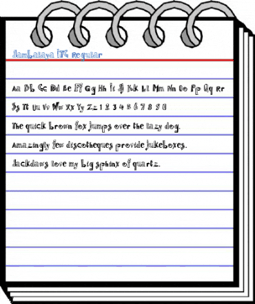Jambalaya ITC Font