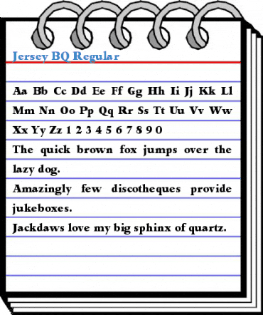 Jersey BQ Regular Font