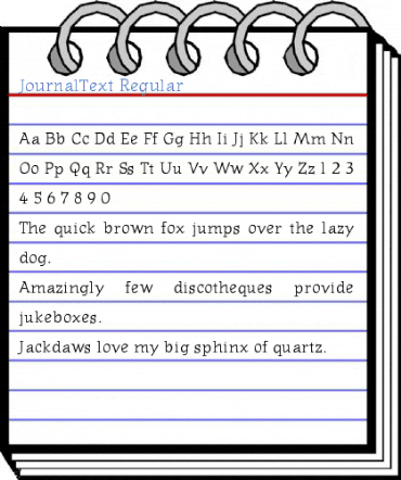 JournalText Font