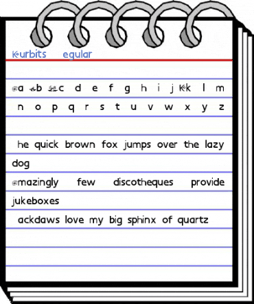 Kurbits3 Regular Font