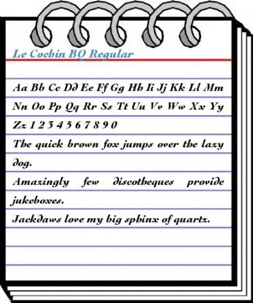 Le Cochin BQ Regular Font