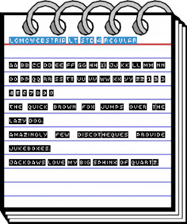 LomoWebStrip LT Std 4 Font