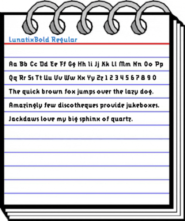 LunatixBold Regular Font