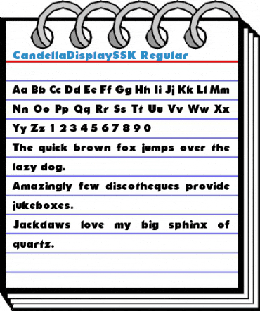 CandellaDisplaySSK Regular Font