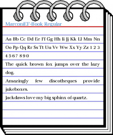 MarconiEF-Book Font