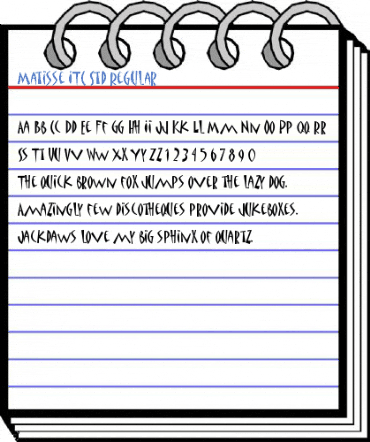 Matisse ITC Std Regular Font