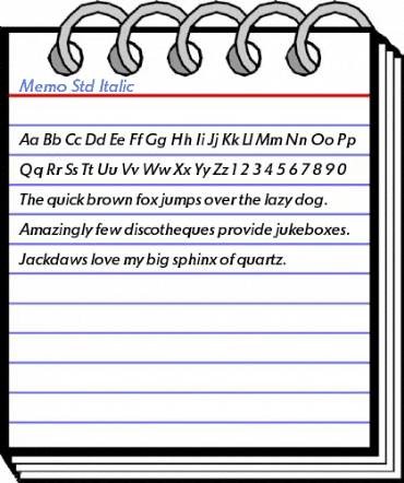 Memo Std Font