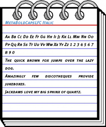 MetaBoldCapsLFC Font