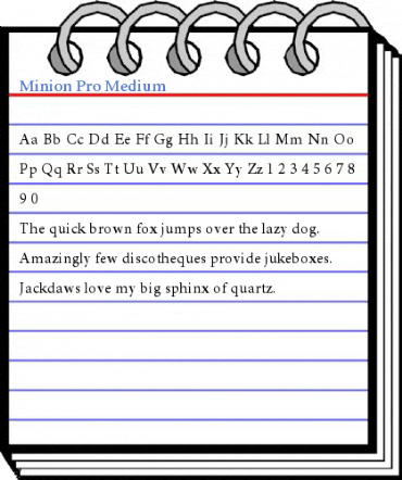 Minion Pro Medium Font