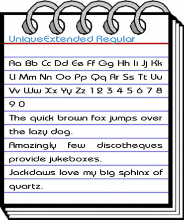 UniqueExtended Font