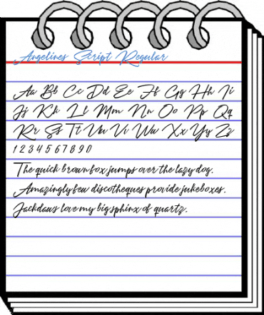 Angelines Script Regular Font