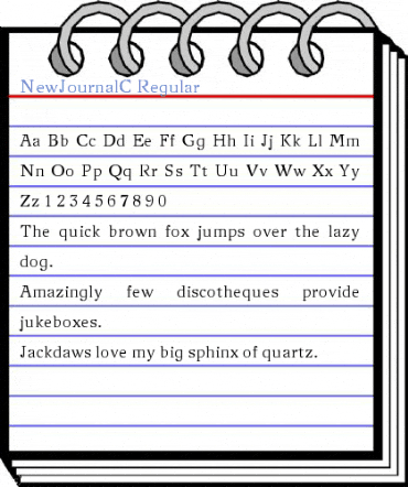 NewJournalC Regular Font