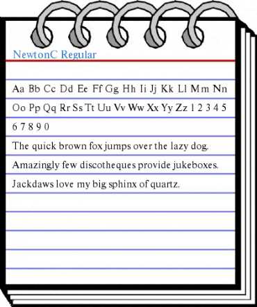 NewtonC Font