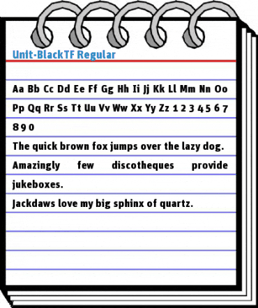 Unit-BlackTF Font