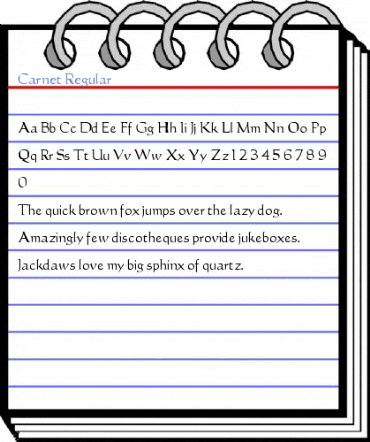 Carnet Font