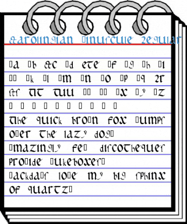 Carolingian Minuscule Regular Font