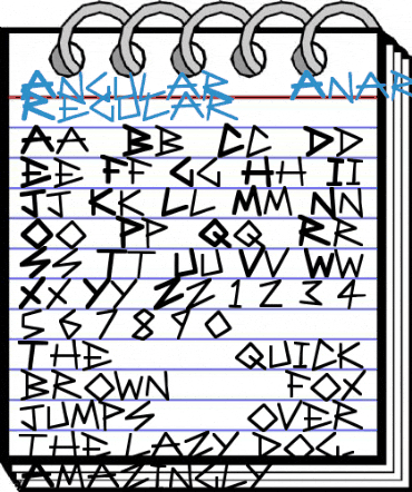 Angular Anarchy Regular Font