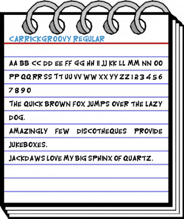 CarrickGroovy Font