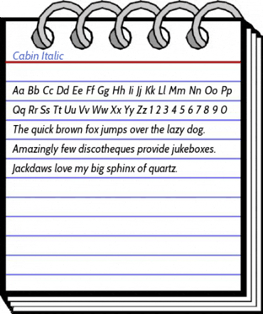 Cabin Font