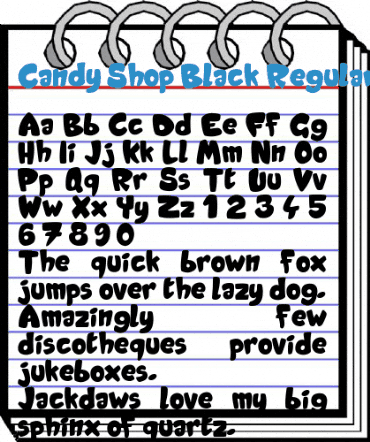 Candy Shop Black Font