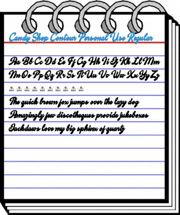 Candy Shop Contour Personal Use Regular Font